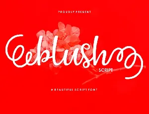 Blush Script font