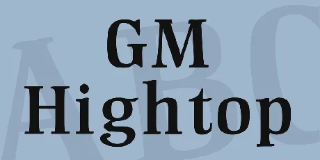 GM Hightop font