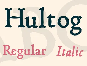 Hultog font