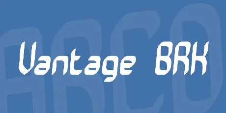 Vantage BRK font