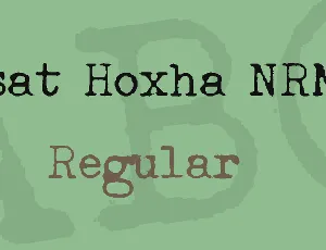 Esat Hoxha NRML font