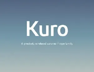 Kuro Family font