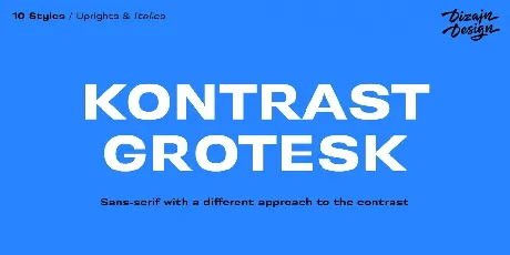 Kontrast Grotesk Family font