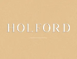 Holford Serif font