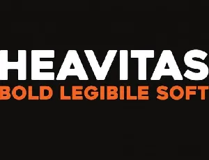 Heavitas Sans Serif font