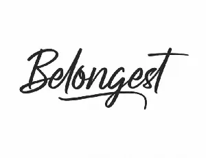 Belongest Calligraphy font