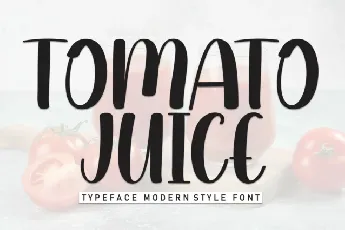 Tomato Juice Display font