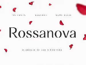 Rossanova Family font