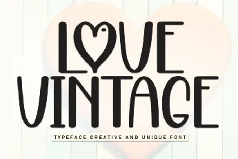 Love Vintage Display font