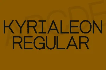 Kyrialeon font