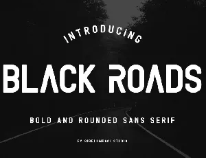 Black Roads Typeface Free font