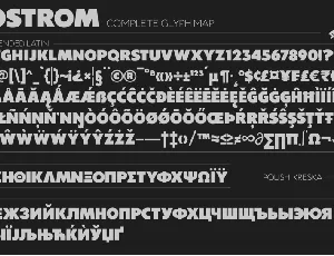 Boldstrom font