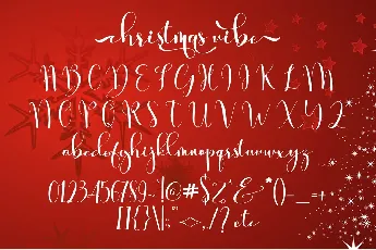 The Christmas Vibe font