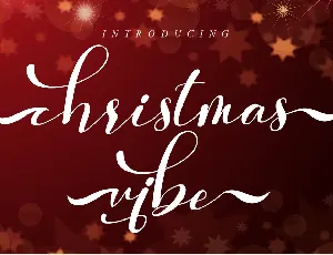 The Christmas Vibe font