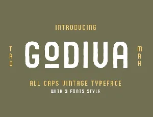 Godiva font