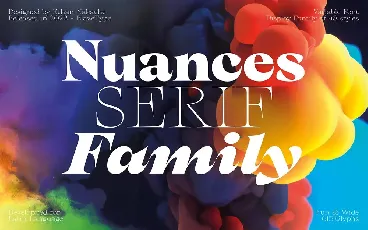 Nuances Family font