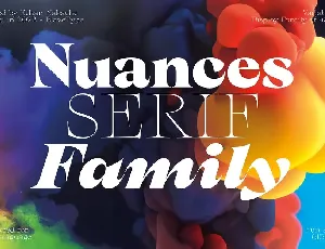 Nuances Family font