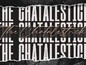 The Chatalestick Sans font