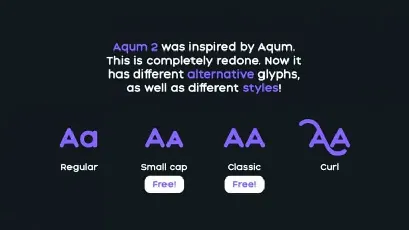 Aqum 2 Sans Serif Family font