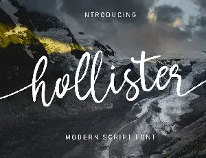 Hollister Modern Script font