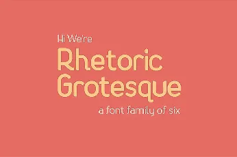 Rhetoric Family font