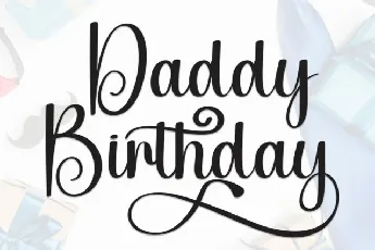 Daddy Birthday font