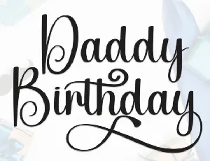 Daddy Birthday font