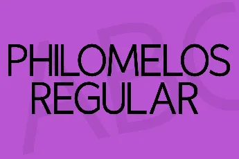 Philomelos font