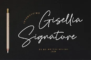 Gisellia Signature font