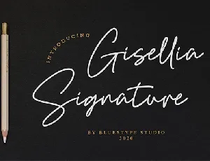 Gisellia Signature font