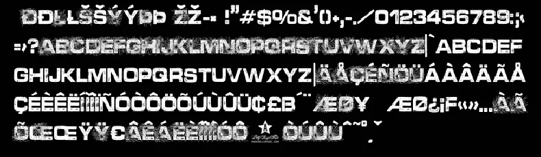 BROKEN PERSONAL USE font