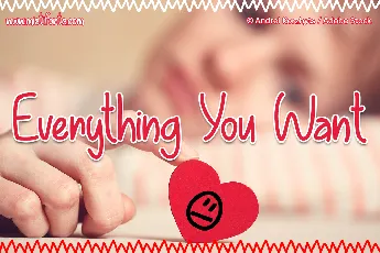 Everything You Want font