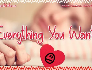 Everything You Want font