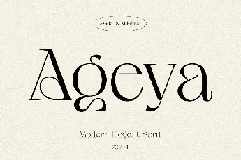 Ageya font