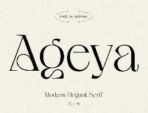 Ageya font