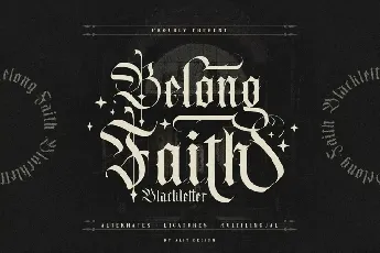 Belong Faith font