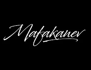 Mafakanev font