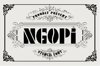 Ngopi Display font