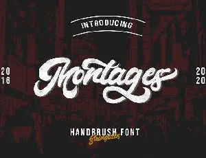 Montages Retro Bold Script font