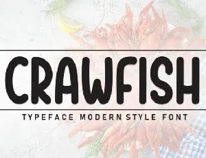 Crawfish Display font