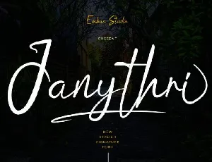 Janythri font