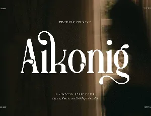 Aikonig font