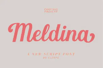 Meldina font