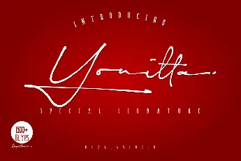 Yonitta Script Handwritten font