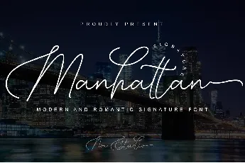 Manhattan Signature font