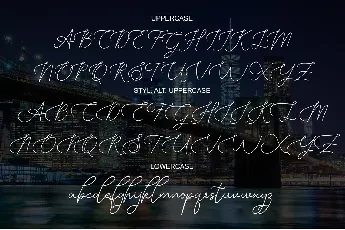 Manhattan Signature font