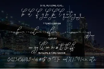 Manhattan Signature font