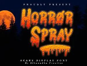 HORROR SPRAY DEMO font