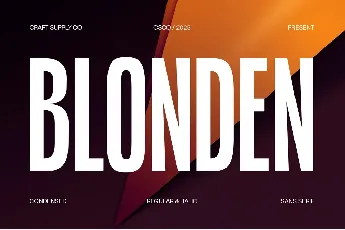 Blonden Demo font