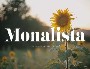 Monalista font